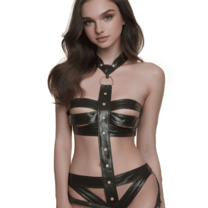 corset-black-leather | strapless-leather-corset