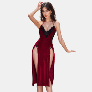 burgundy lace lingerie