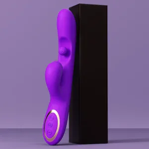 Purple Vortex™ Multi-Stim Rotating Bead & Tongue Vibrator | ultimate triple stimulator